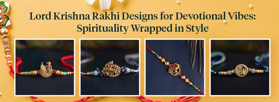 Lord Krishna Rakhi Designs for Devotional Vibes: Spirituality Wrapped in Style