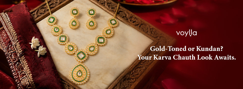 Gold-Toned vs Kundan Jewellery: Which Karva Chauth Look Wins?