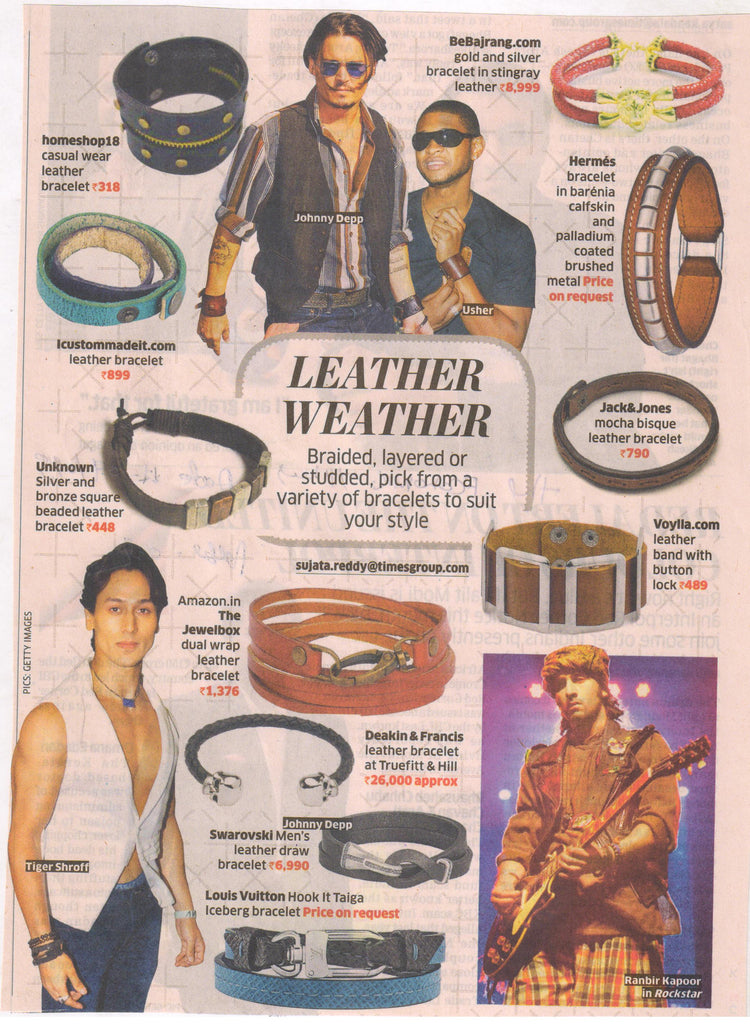 VOYLLA MEDIA COVERAGE-The Economic Times_ Panache : Leather Weather