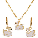 Graceful Swan Princess Pendant Se