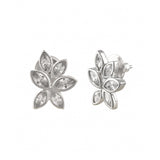 Valentine's Day Sterling Silver Cluster Marquise Stud