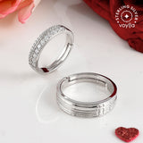 Sterling Silver Couple Band Rings