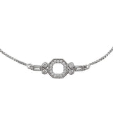 Mother’s Day Collection Sterling Silver White Zircons Bracelet