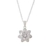 Floral Style 925 Sterling Silver Pendant