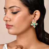 Bagh E Fiza Rangoli Pattern Earrings