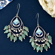 Bagh E Fiza Green Beads Earrings