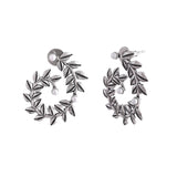 Fresh Fern Flora Spiral Earrings