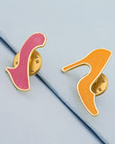 Stilettos Design Brooch Pair