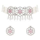 Halo Essence Mandala Floral Choker Necklace Set