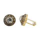 Statement Regal Round Cufflinks