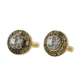 Statement Regal Round Cufflinks