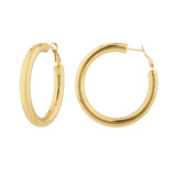 Korean Bling Neo Classic Hoops Earrings