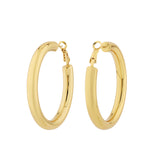 Korean Bling Neo Classic Hoops Earrings