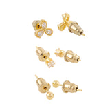 Korean Bling Everyday Glam Trio Earrings Combo