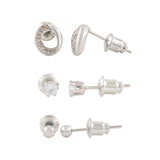 Korean Bling Everyday Radiance Trio Earrings Combo