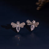Korean Bling Crystal Wings Studs Earrings