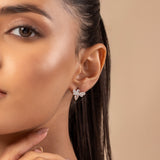 Korean Bling Crystal Wings Studs Earrings