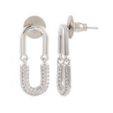 Korean Bling Silverspark Loop Drop Earrings