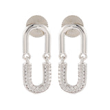 Korean Bling Silverspark Loop Drop Earrings