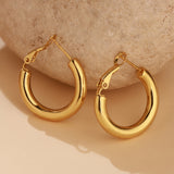 Korean Bling Bold Glow Hoops Earrings