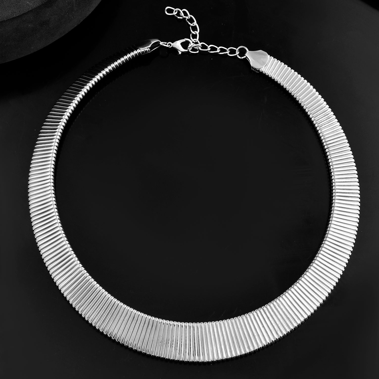 Timeless Sparkle Stellar Silver Hasli Necklace