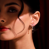 Valentine’s Day Infinite Heartshine Sterling Silver Drop Earrings