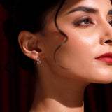 Valentine’s Day Infinity of Hearts Minimal Sterling Silver Stud Earrings