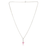 Valentine’s Day Pink Whisper Sterling Silver Pendant