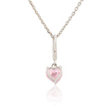 Valentine’s Day Pink Whisper Sterling Silver Pendant