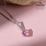 Valentine’s Day Pink Whisper Sterling Silver Pendant