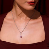 Valentine’s Day Pink Whisper Sterling Silver Pendant