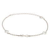 Valentine’s Day Forever Hearts Sterling Silver Infinity Bracelet