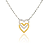 Valentine’s Day Two Souls One Heart Sterling Silver Pendant