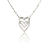 Valentine’s Day Two Souls One Heart Sterling Silver Pendant