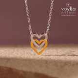 Valentine’s Day Two Souls One Heart Sterling Silver Pendant