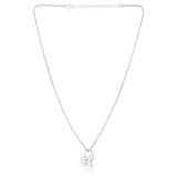 Valentine’s Day Open Hearts in Harmony  Sterling Silver Pendant