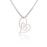 Valentine’s Day Open Hearts in Harmony  Sterling Silver Pendant