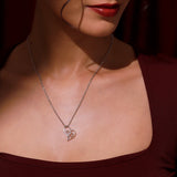 Valentine’s Day Open Hearts in Harmony  Sterling Silver Pendant