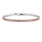 Sparkling Essentials Purple Petal Tennis Bracelet