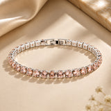 Sparkling Essentials Purple Petal Tennis Bracelet