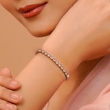 Sparkling Essentials Purple Petal Tennis Bracelet