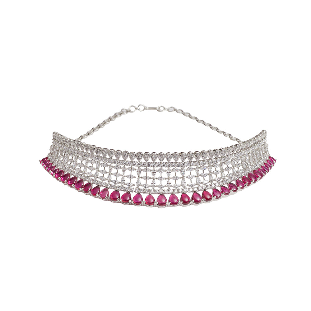 CZ Elegance Gems Embellished Necklace Set