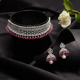 CZ Elegance Gems Embellished Necklace Set