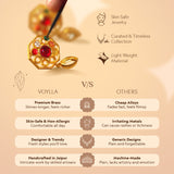 Gold Essentials Antique Lotus Temple Ring