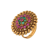 Gold Essentials Nakshatra Antique Temple Ring