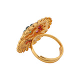 Gold Essentials Nakshatra Antique Temple Ring