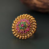 Gold Essentials Nakshatra Antique Temple Ring