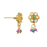 Gold Elegance Antique Floral Charm Pendant Set