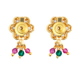 Gold Elegance Antique Floral Charm Pendant Set