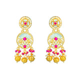 Gold Elegance Royal Heritage Pearl Maangtikka Necklace Set